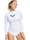 Roxy Whole Hearted UPF 50 Дамска Дълъг Ръкав Слънцезащитна Блуза Бяла