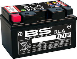 BS SLA Gel GEL Motorradbatterie mit Kapazität 9Ah