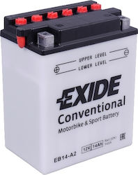 Exide Motorradbatterie YB14-A2 145A mit Kapazität 14Ah