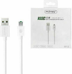 Nafumi NFM-M12 Reguläres Micro-USB-Kabel USB 2.0 Länge 1m Weiß