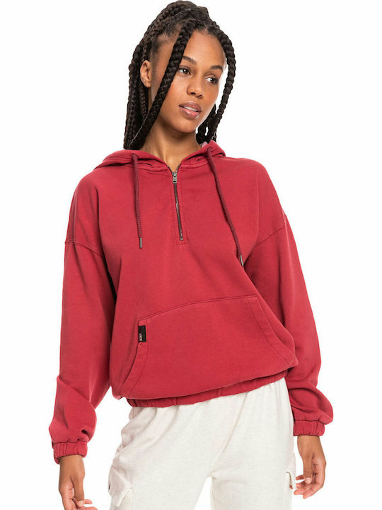 Down The Line Women's Sweatshirt Hooded Red