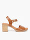 Leather Sandals Dark Brown