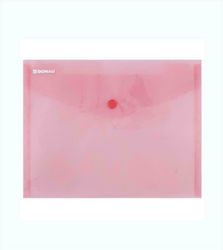 Donau Folder with Button for Paper A5 Red