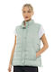 Kurz Damen Ärmellos Puffer Jacke Mint