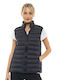 Women's Short Puffer Jacket for Spring or Autumn Black