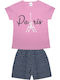 Pretty Baby Kids' Pajamas Summer Pink