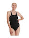 Speedo Endurance Medalist Athletic One-Piece Swimsuit Black