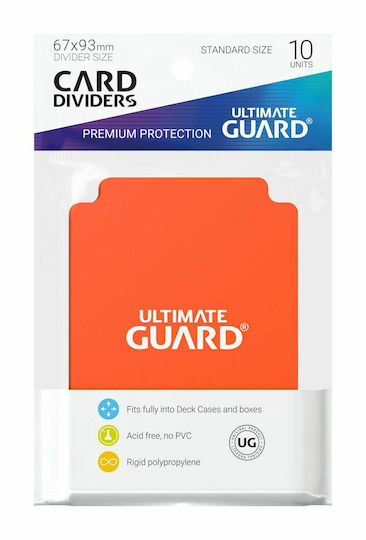 Ultimate Guard Card Dividers Card Divider Standard Size 10pcs Orange