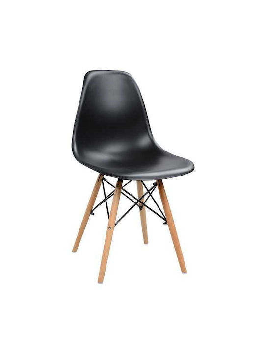 Kitchen Chair Made of Polypropylene Black 46x50...