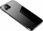 Hurtel Electroplating Color Silicone Back Cover Black (Galaxy S21 Ultra 5G)