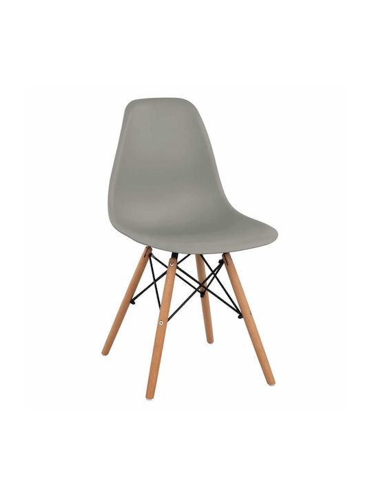 Kitchen Polypropylene Chair Gray 46x50x82cm
