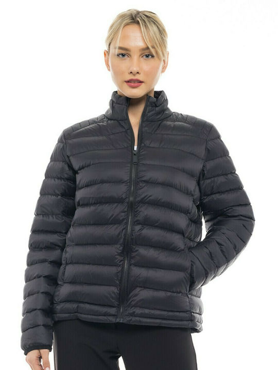 Splendid Women's Short Puffer Jacket for Winter Black