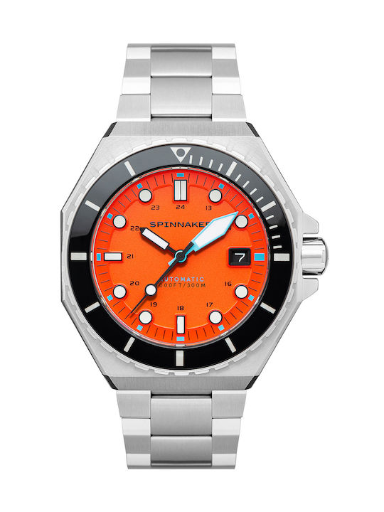 Spinnaker Watch Automatic with Silver Metal Bracelet