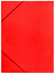 Black Red File Folder with Rubber Band for A4 Sheets Red 25x32cm