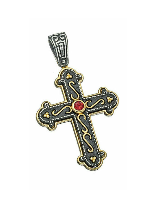 Byzantine Cross from Gold Plated Silver