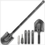 Alpin 440C Πτυσσόμενο Φτυάρι Survival Shovel with Wrench, Knife, Sparkler & Hammer