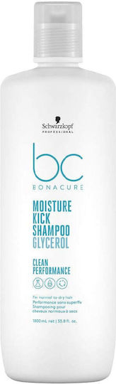 Schwarzkopf Bonacure Moisture Kick Glycerol Shampoos Hydration for Fragile, Αντι-Θραύση Hair 1000ml