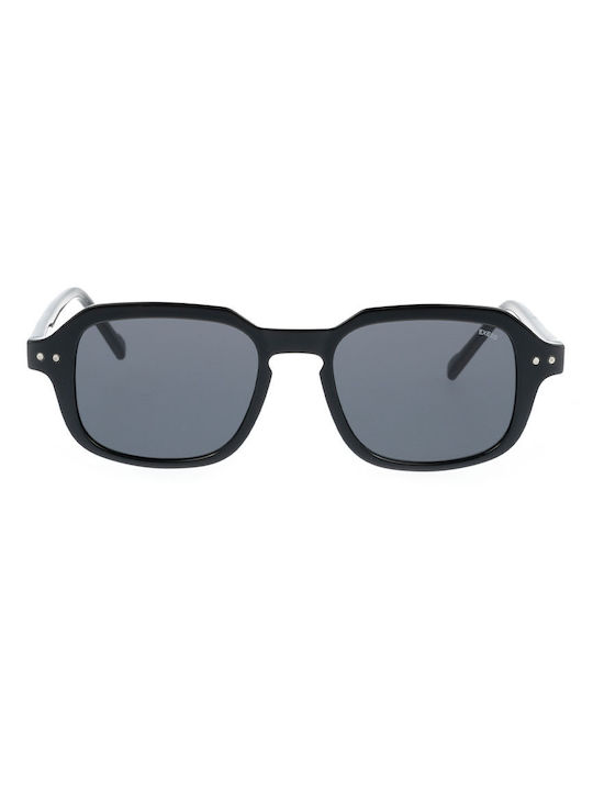Exess Women's Sunglasses with Black Plastic Frame and Black Lens 3-2207 1250 KL