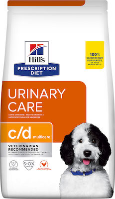 Hill's Prescription Diet C/d Urinary Care 4kg Dry Food for Adult Dogs with Chicken