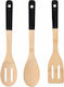 Bergner Σετ Bamboo Εργαλείων Μαγειρικής 3τμχ Μαύρο Earth Black