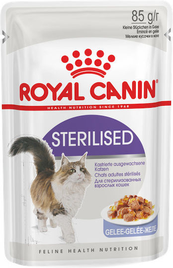 Royal Canin Sterilised Wet Food for Adult Cats in Pouches with Meat 6x85gr