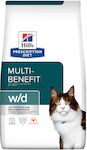 Hill's Prescription Diet W/d Feline Digestive/Weight Management Hrană Uscată pentru Pisici Adulte cu Sistem Gastrointestinal Sensibil cu Pui 3kg