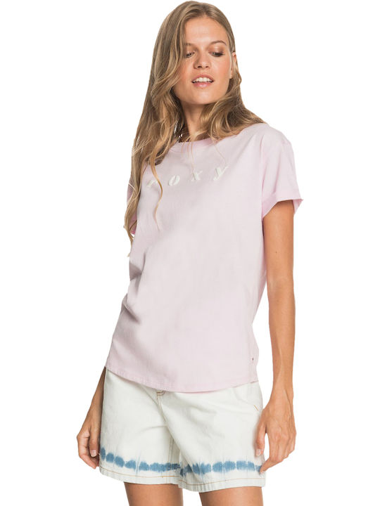 Roxy Epic Afternoon Word A Damen T-shirt Rosa