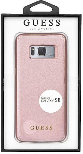 Guess Iridescent Back Cover Πλαστικό Ροζ Χρυσό (Galaxy S8)
