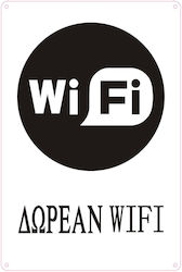 Tpster Πινακίδα "WiFi" 29184 1τμχ