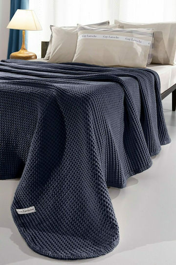 Guy Laroche Eternity Одеяло Пике Двойно 230x240см Синьо