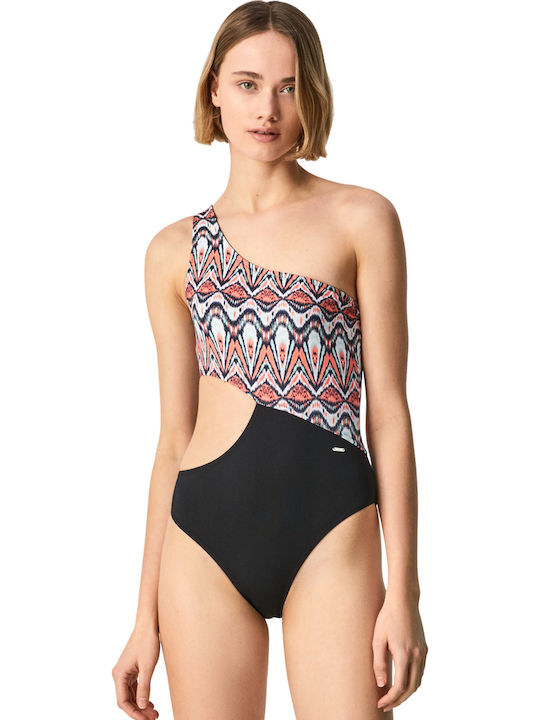 Macy Swimsuit with Openings and Light Padding Black