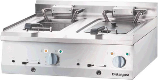 Stalgast Fryer Electrică Double 18kW Capacity 2x10lt 80x70x25cm
