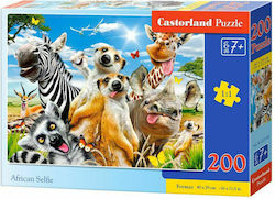 Kids Puzzle African Selfie for 7++ Years 200pcs Castorland