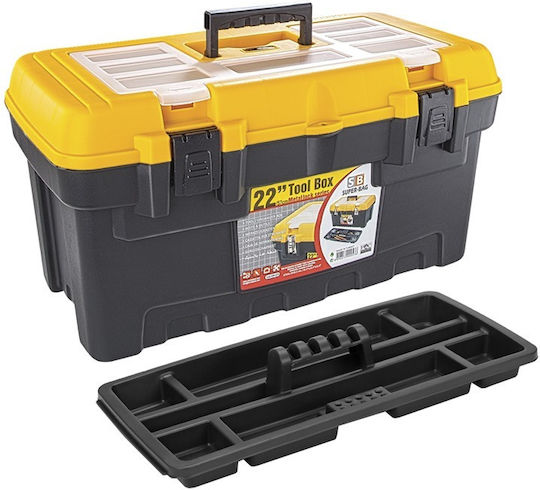Asrin Handwerkzeugkasten Kunststoff mit Tabakdose B57xT31.5xH29.5cm
