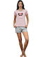 Join Summer Women's Pyjama Set Pink