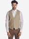 Men's Vest Slim Fit Beige