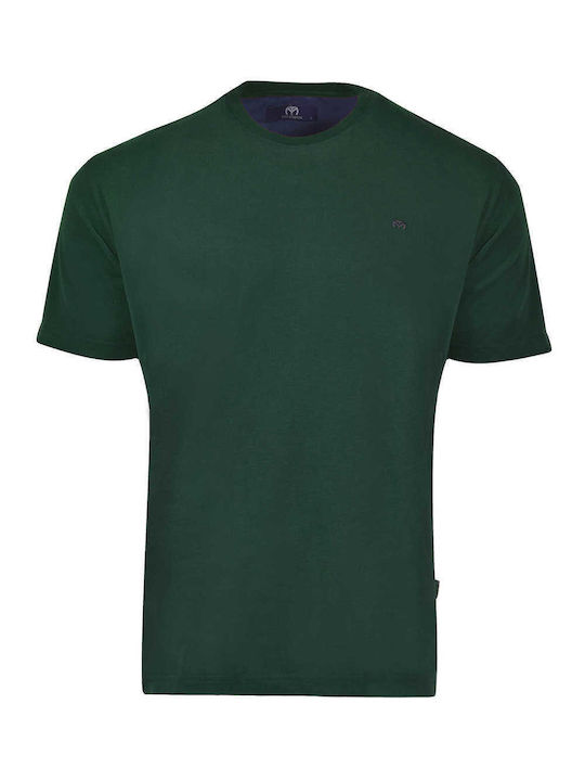 Makis Tselios Fashion T-shirt Bărbătesc cu Mânecă Scurtă Verde