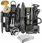 Survival Case 14 in 1 with Knife