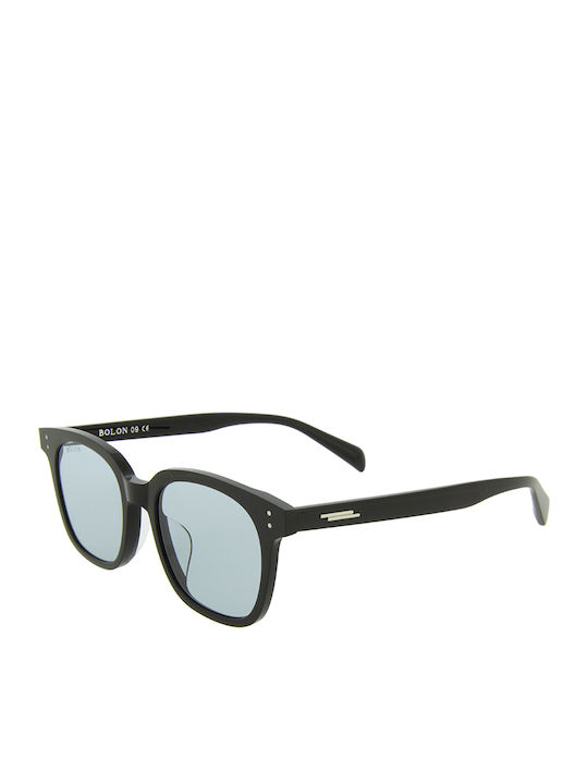 Bolon Unisex Sunglasses with Black Plastic Frame and Light Blue Lens BL3068A17