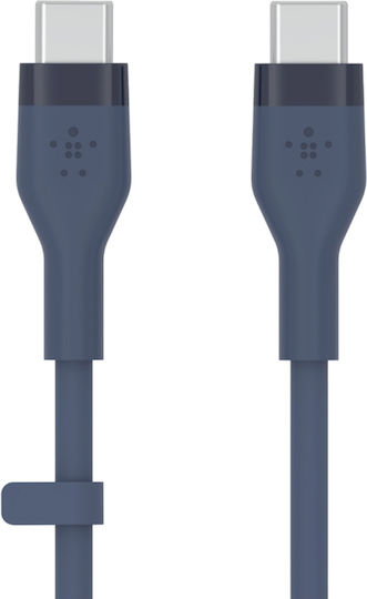 Belkin Boostcharge Flex USB 2.0 Cable USB-C Male - USB-C 60W PD Blue 2m CAB009bt2MBL