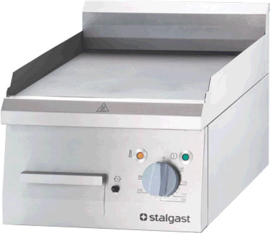 Stalgast Gewerbliche Flachgrillplatten Elektrisch 40x70x25cm 4kW mit glatter & geriffelter Platte