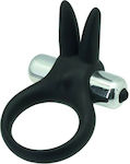 Toyz4lovers Timeless Stretchy Ring Vibrating Cock Ring Cock Black