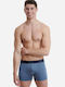 Walk Bamboo Men's Boxer Blue with Patterns