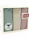 Βαμβακερά Women's Brazil 3Pack with Lace Ecru/Pink/Green