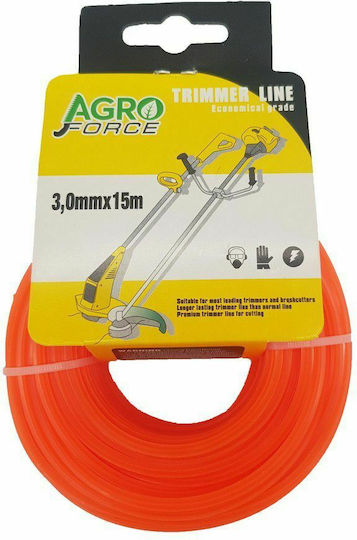 Agroforce Star Brush Cutter Trimmer Line 2.4mm 15m 05695