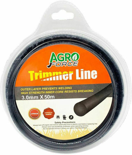 Agroforce Round Brush Cutter Trimmer Line 2.4mm 50m 05715