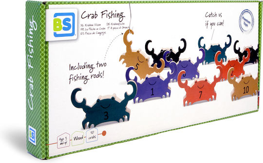 BS Toys Ξύλινο Παιχνίδι Ψαρέματος Crab Fishing για 3+ Ετών