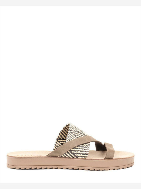Fantasy Sandals Paros Γυναικεία Σανδάλια Καφέ