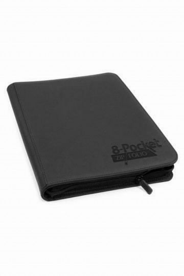 Ultimate Guard 8-Pocket Zipfolio XenoSkin Pro- Binder 4-Pocket Standard Size Black UGD010432