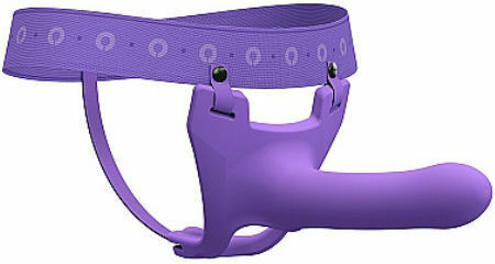 Perfect Fit Brand Zoro Strap On Gurtzeug mit Dildo 12.3cm in Lila Farbe